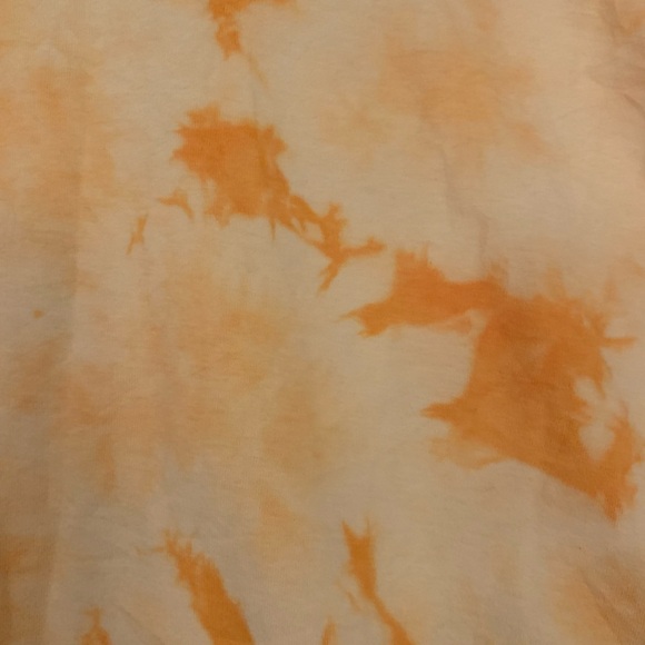 Athleta Orange Yelliw Tie-dye Crewneck Sweatshirt Size XXS - Picture 3 of 4
